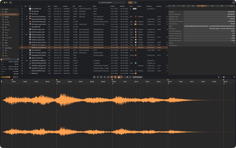 ShadowTag BEXT metadata editor