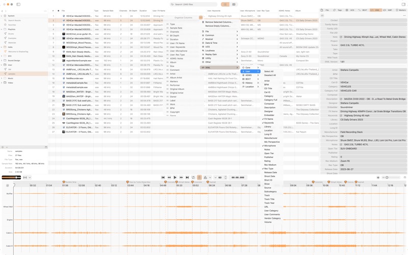 ShadowTag iXML metadata editor