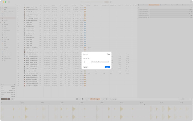 ShadowTag CSV export